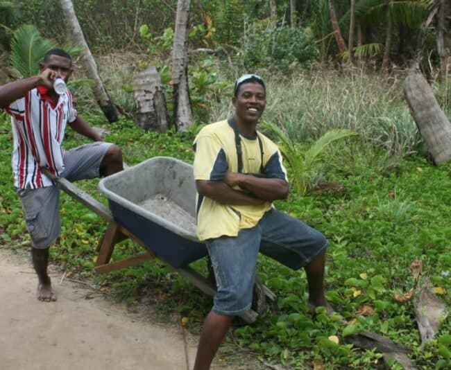 People are always willing to give you a ride on Little Corn Island