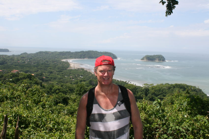 A jungle with a view: Playa Samara from the edge of the Werner Biological Reserve.