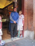 Me and Roma soccer hero Francesco Totti in San Giovanni, his home neighborhood.
