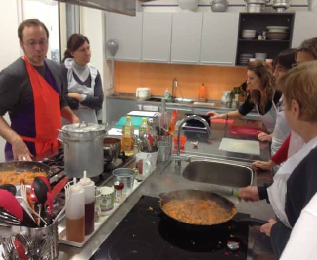 Andre teaches us all how to make penne pasta with sausage, pumpkin and fennel, pizzettes; tiramisu.