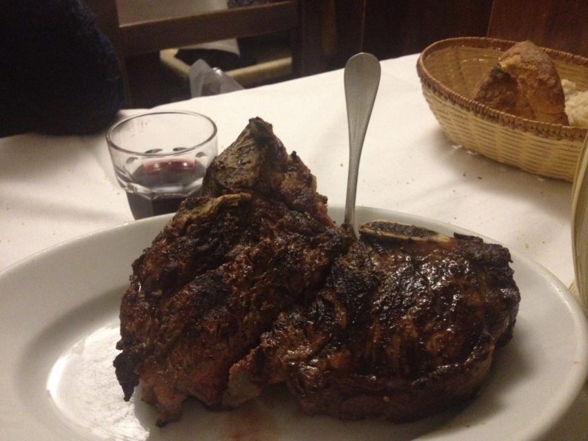 The famed Florentine steak from Latini.