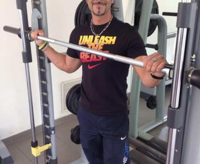 My trainer, Fabrizio, worked in the U.S. for nearly a year.