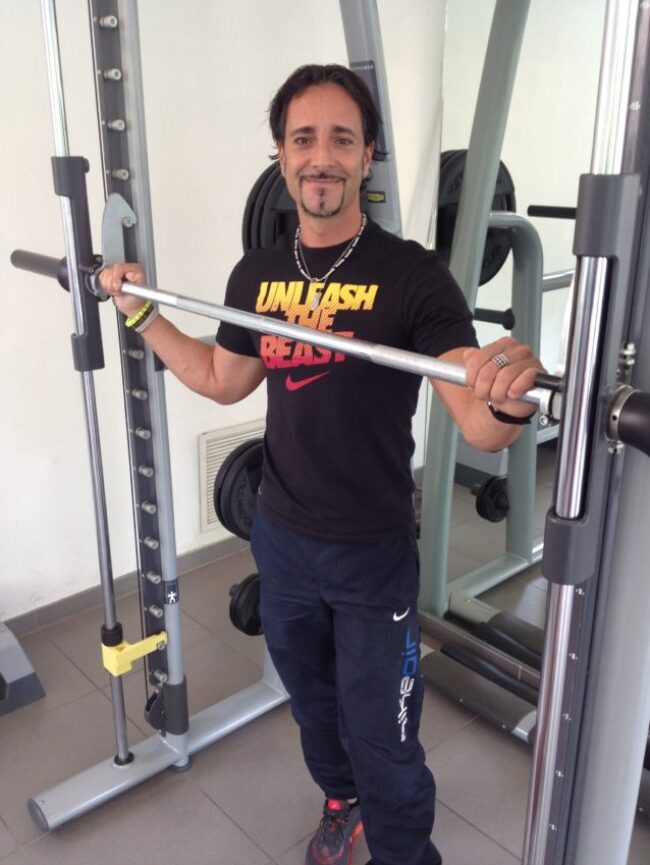 My trainer, Fabrizio, worked in the U.S. for nearly a year.