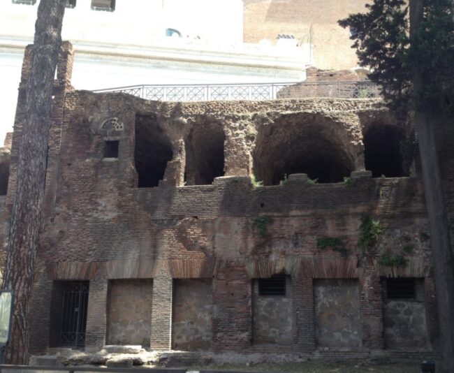This building is an example of squalid conditions the massive poor population lived in during Ancient Rome.