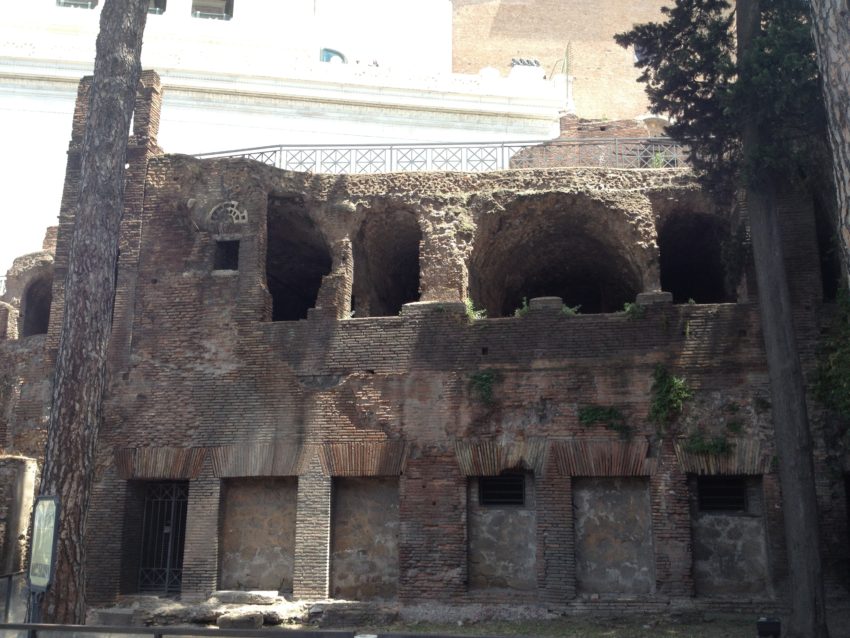 This building is an example of squalid conditions the massive poor population lived in during Ancient Rome.