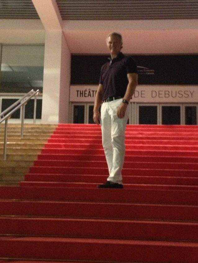 Me on the red carpet at Le Palais.