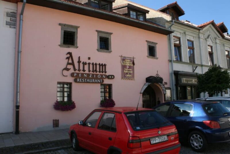 Pension Atrium in the pleasant town of Poprad at the foot of the High Tatras mountains.