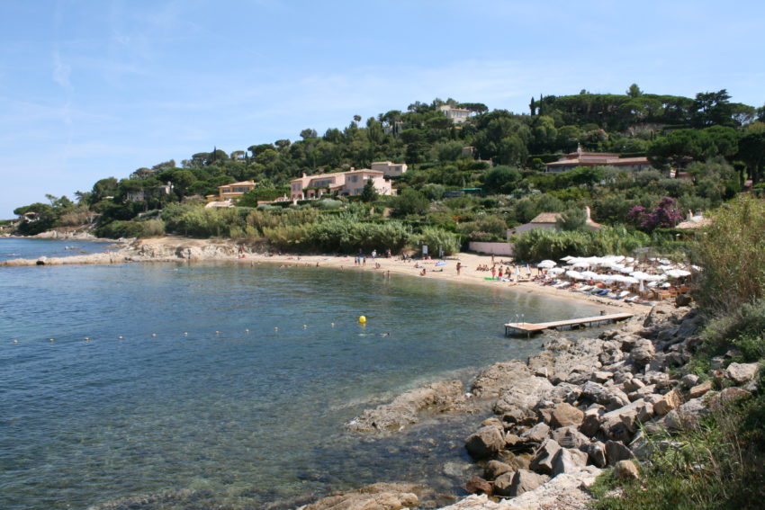 Plage des Graniers is a 15-minute walk from Saint-Tropez's bustling, crowded harbor.