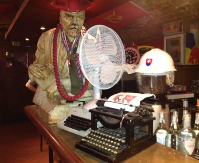 Josef Stalin is a popular figure in Bratislava's KGB bar, which redefines the word "retro."