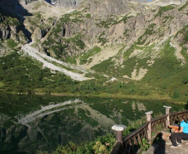Zelenom pleso ("lake" in Slovak) is what greeted me at the end of my first day's hike, a five-hour uphill slog.