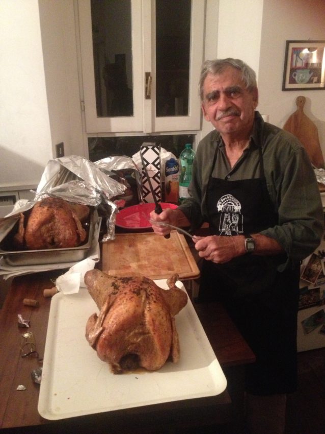 Peter Bloom and his wife Gretchen have been preparing Thanksgiving in Rome for the past 10 years.