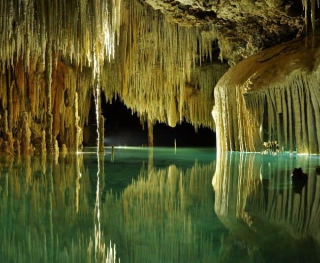 Rio Secreto is 2 million years old and stretches 50 miles underground near Playa del Carmen.