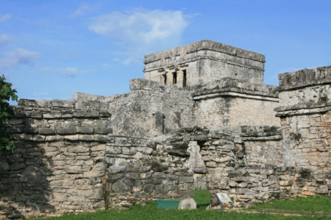 This temple was the center of Tulum's social and execution network from 1200-1500 AD.