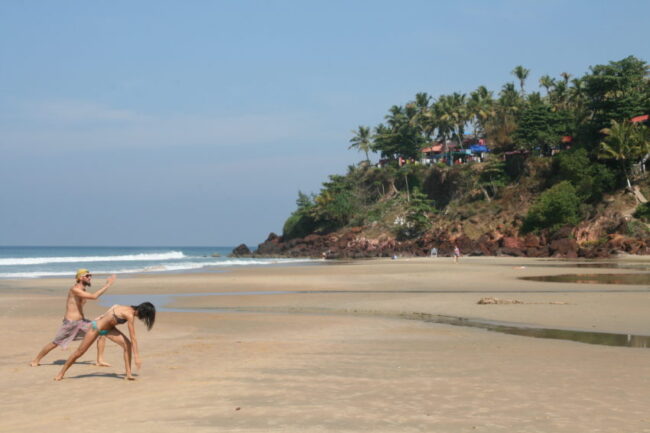 Kerala has 265 miles of coastline and the town of Varkala has one of the best beaches in India where you're never too far from a yoga studio.