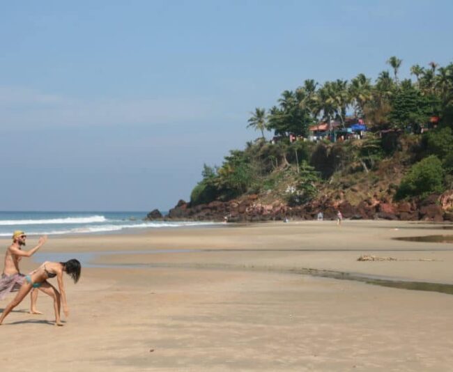 Kerala has 265 miles of coastline and the town of Varkala has one of the best beaches in India where you're never too far from a yoga studio.