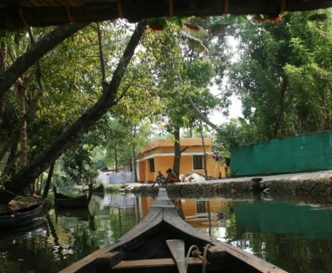 For centuries Kerala's Backwaters were used for transportation and are still used by most of the area's 10,000 residents.