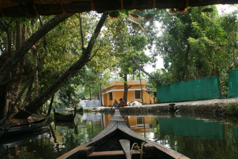 For centuries Kerala's Backwaters were used for transportation and are still used by most of the area's 10,000 residents.