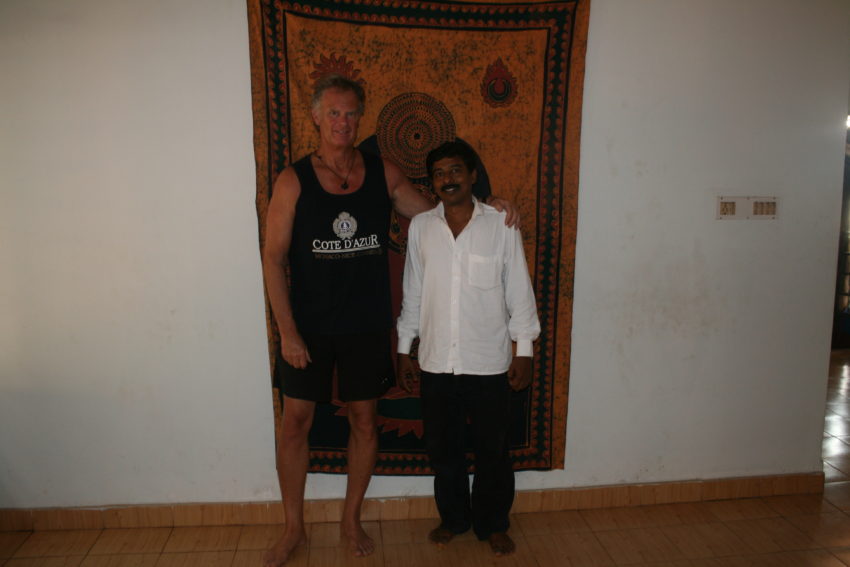 Me and Ullas Kumar, my meditation instructor.