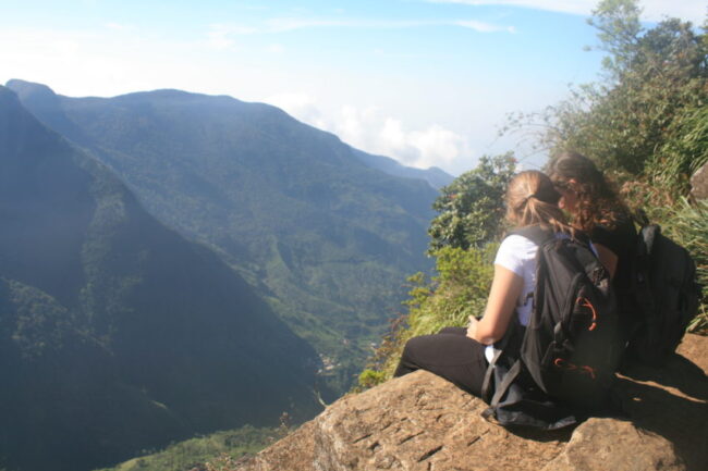 World's End in Horton Plains National Park has an 880-meter drop with no guardrail but the view circumvents the danger.