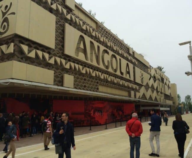 The Angola pavilion is one of 145 countries at Expo 2015 representing 94 percent of the world's population