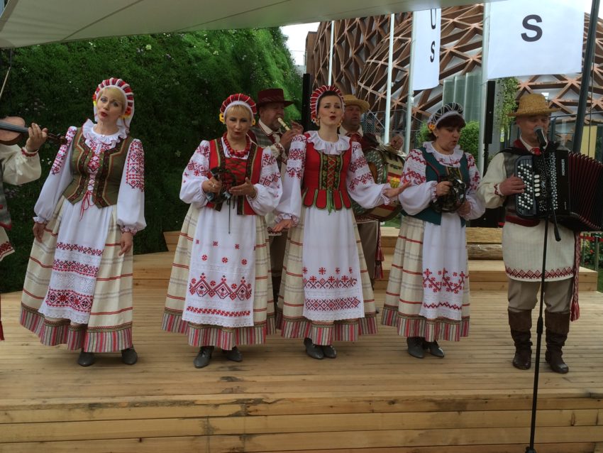 Belarus was one of the many pavilions with cultural performances.