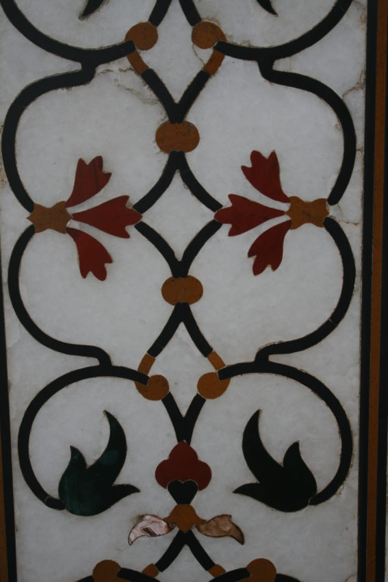 The Pietra Dura has 35 different precious and semiprecious stones in the marble.