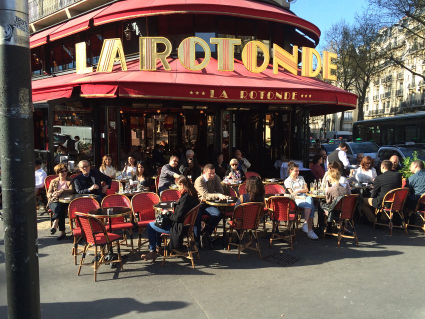 La Rotonde in the Montparnasse was one of Hemingway's favorite restaurants.