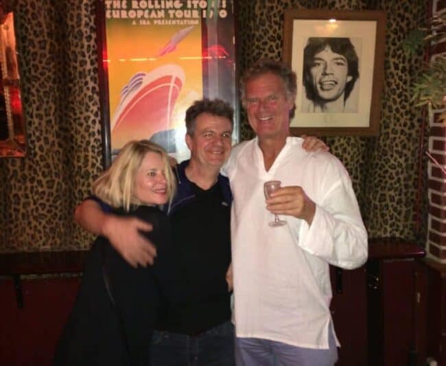 Catherine, Eric and me in his Some Girls bar in Paris' Bastille neighborhood.