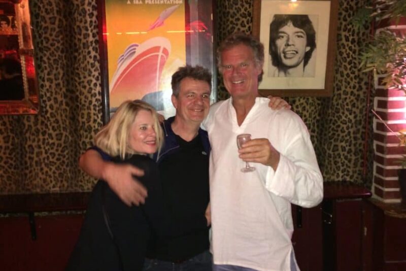 Catherine, Eric and me in his Some Girls bar in Paris' Bastille neighborhood.