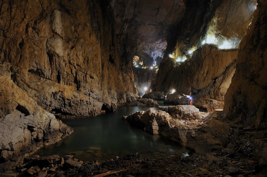 The Slocjan Caves are 100 meters high and 120 meters long in places. Source: Archives PSJ. Photo by Borut Lozej