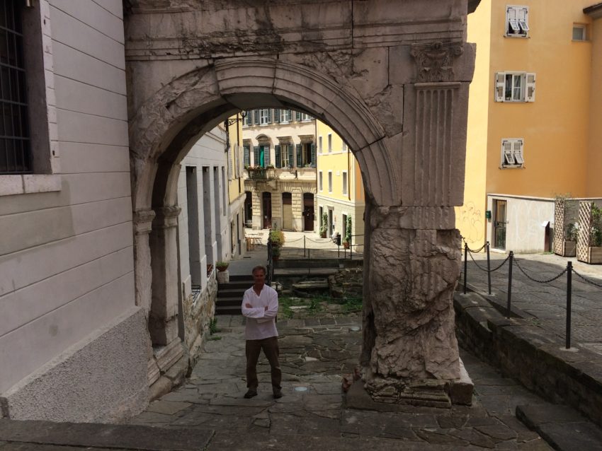 Me under the Arco di Ricardo from 33 B.C.
