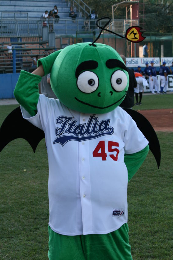 Yes, Italy has picked up the American custom of annoying mascots.