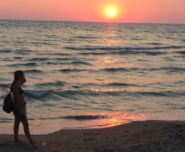 The Tyrrhenian Sea is overshadowed by the Adriatic in Italy but it does have its moments, such as this sunset in Sabaudia.