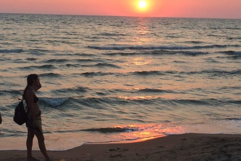 The Tyrrhenian Sea is overshadowed by the Adriatic in Italy but it does have its moments, such as this sunset in Sabaudia.