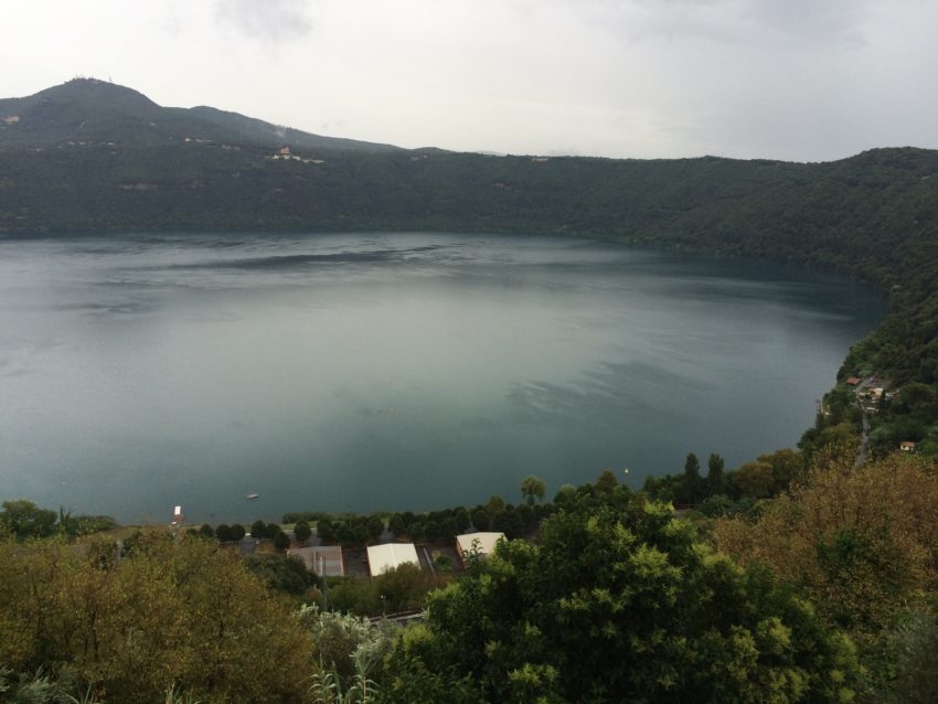 Lago di Albano, from Castel Gandolfo, summer residence of the pope.