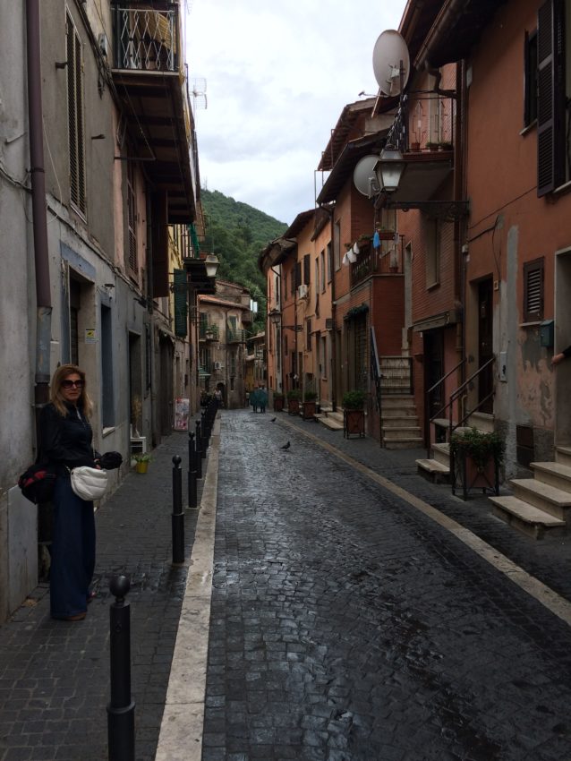 One of the narrow streets in isolated Rocca Di Papa.