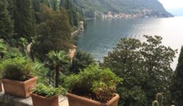 Lake Como, from a villa in Varenna, is dotted with 18 villages and connected by a convenient ferry system.