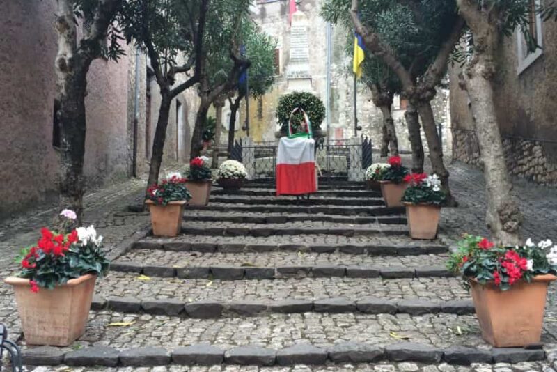 Sermoneta, 55 miles south of Rome, was founded as a 13th century castle to ward off foreign invasion.