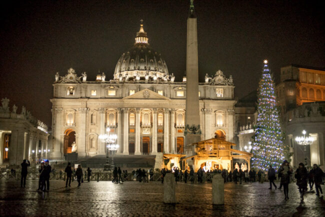 Christmas has special meaning in the center of Christendom, but even St. Peter's Square is understated.