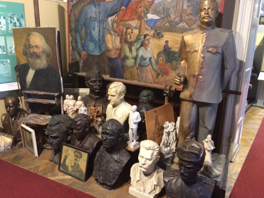 The Museum of Communism, filled with statues of former communist leaders, reminds everyone of Czechoslovakia's days under the Soviet Union's yolk.