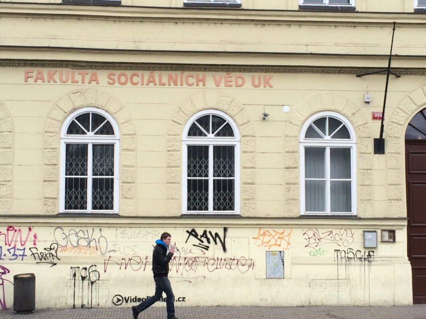 This old socialist faculty building is one of the remnants visible from Czechoslovakia.