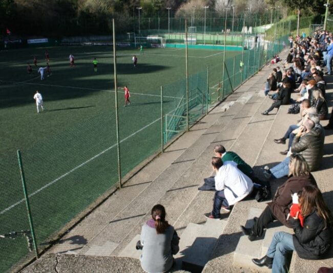Campo Vittorio Bachelet, home to Serie D FC Trastevere, sits high above Rome next to Doria Pamphilj park.
