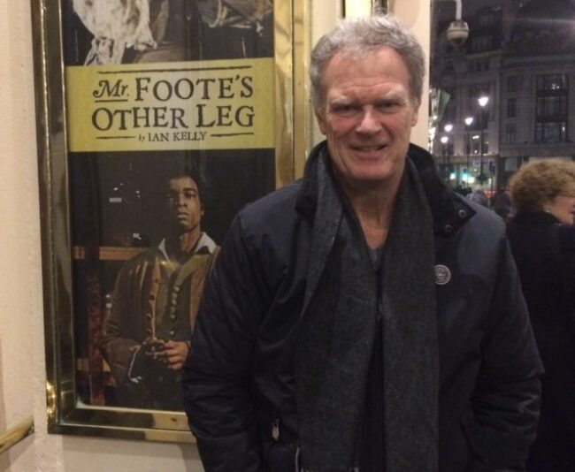 Me outside Theatre Royal Haymarket where I saw "Mr. Foote's Other Leg."