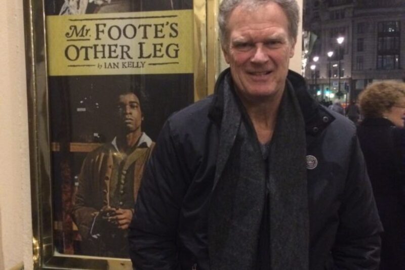 Me outside Theatre Royal Haymarket where I saw "Mr. Foote's Other Leg."