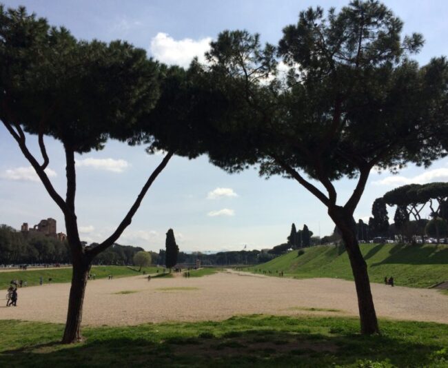 This is where Circo Massimo stood 2,500 year ago when it held more than 150,000 people for chariot races.
