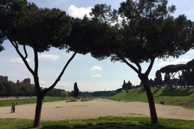 This is where Circo Massimo stood 2,500 year ago when it held more than 150,000 people for chariot races.