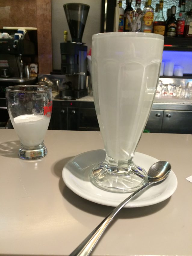 The coconut shake at Pascucci.