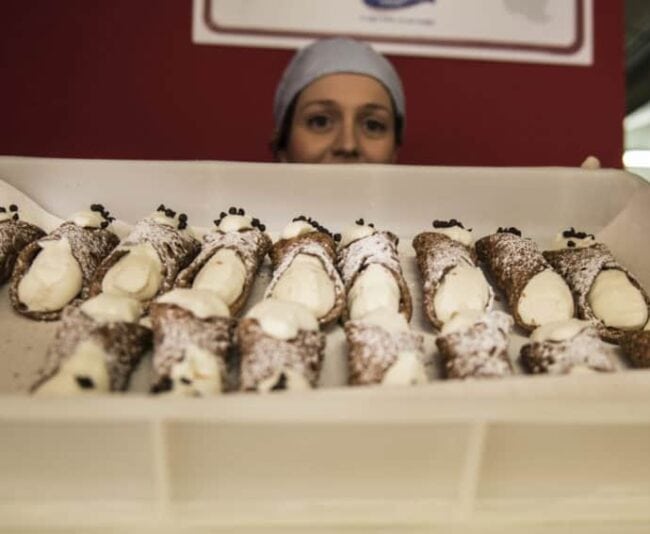 The Sicily booth, featuring the island's signature cannoli, is one of 17 booths at Fritto Misto. Photo by Marina Pascucci.