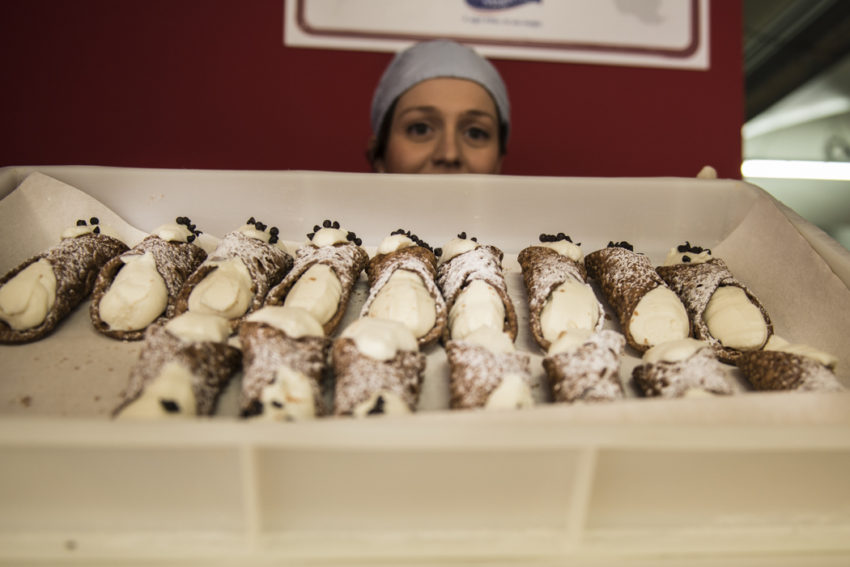 The Sicily booth, featuring the island's signature cannoli, is one of 17 booths at Fritto Misto. Photo by Marina Pascucci.