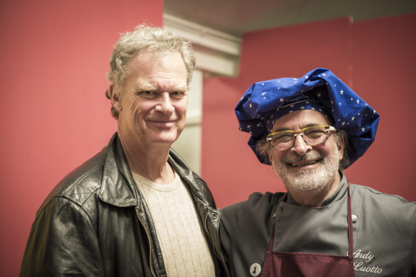 Me and Andy Luotto, the American-Italian chef who had a big hit TV show here in the '70s and '80s. Photo by Marina Pascucci.